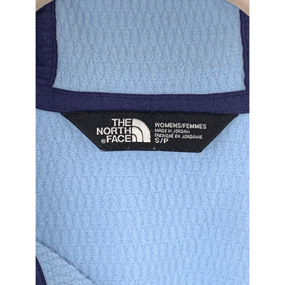 NORTH FACE Arcata Hoodie Women Small Patriot Blue Heather Full Zip Jacket EUC - Picture 7 of 9